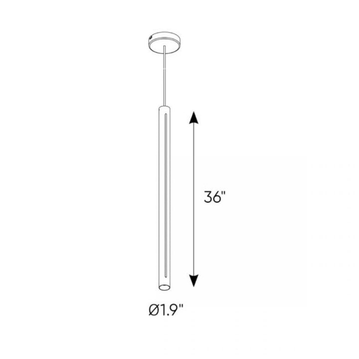 36 Inch CCT LED Duo-Light Cylinder Pendant