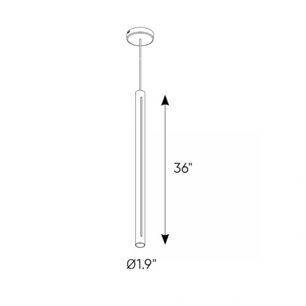 36 Inch CCT LED Duo-Light Cylinder Pendant