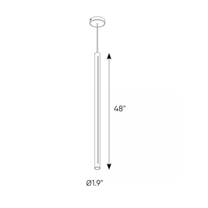 48 Inch CCT LED Duo - Light Cylinder Pendant