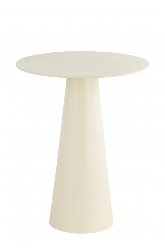 Safid White Finished Side Table