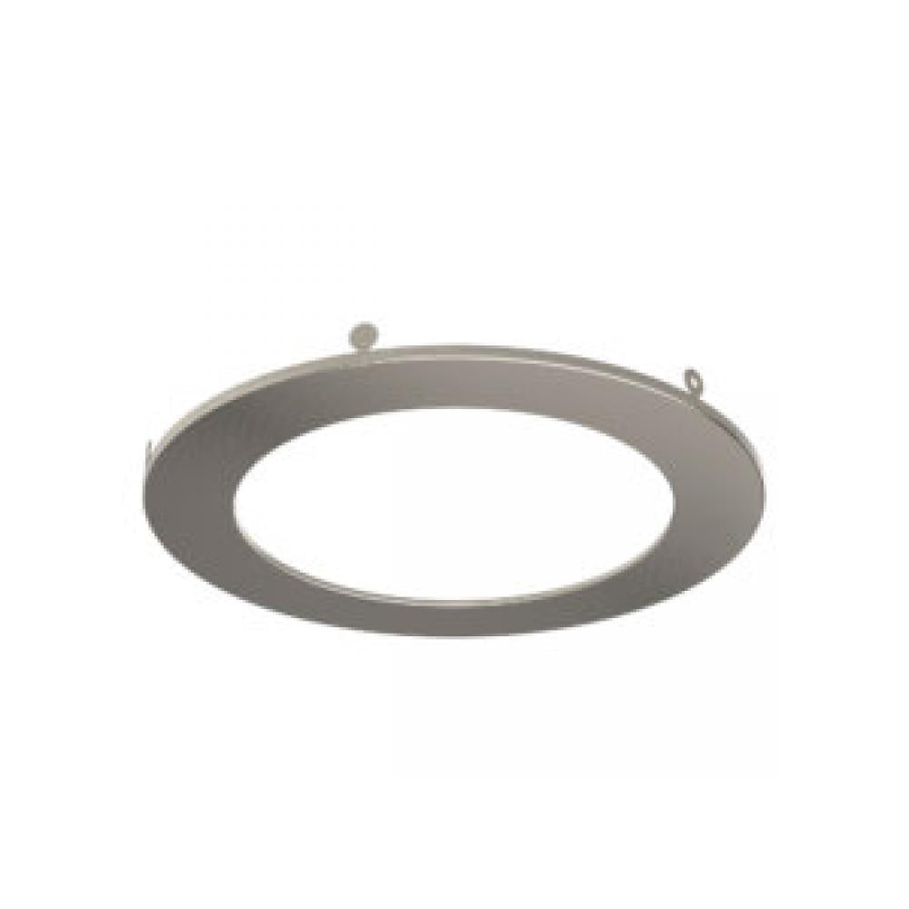 6in Trim Round, Satin Nickel
