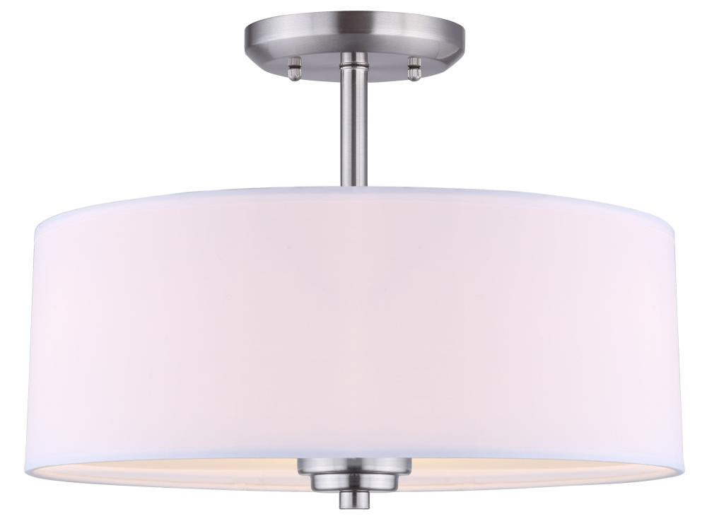 Pier 3 Light Semi Flush, Pewter Finish