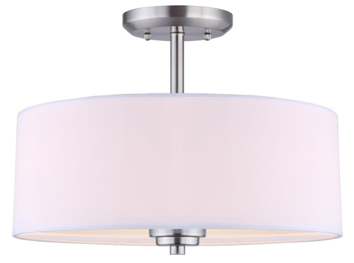 Pier 3 Light Semi Flush, Pewter Finish