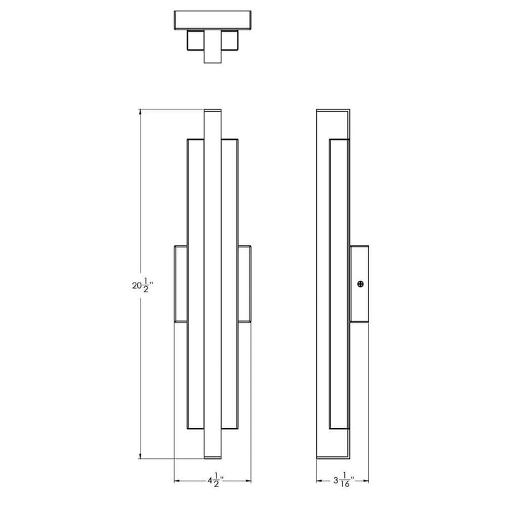 19 Inch Smart LED Linear Wall Sconce