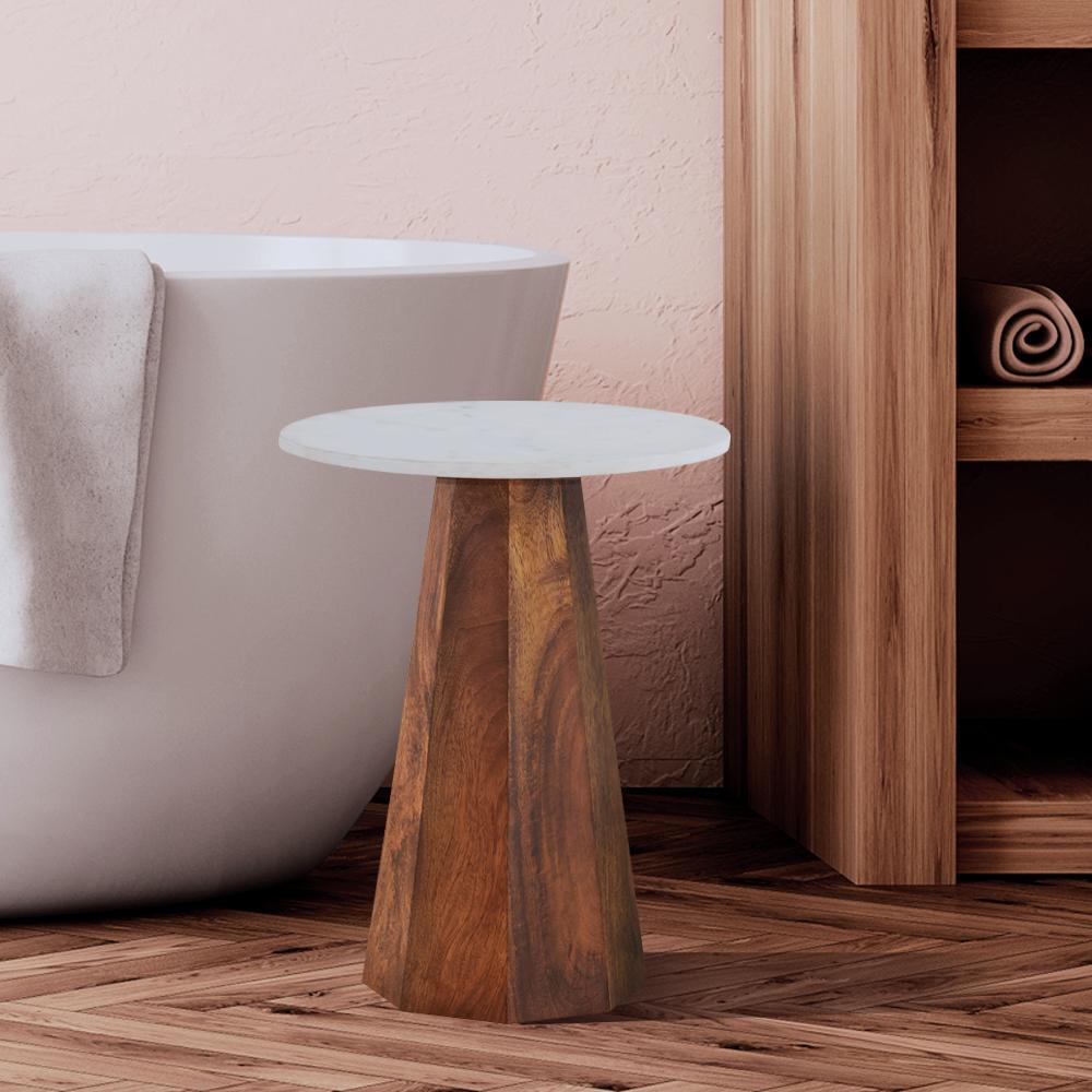 Naya Natural Wood Side Table