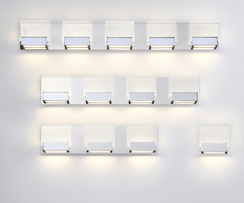 Sonic, 4LT LED Bathbar, Chrome