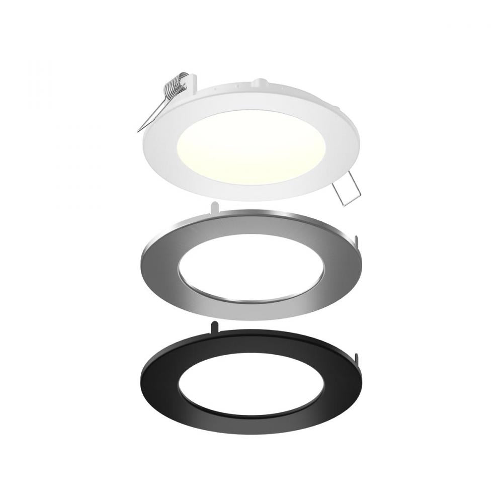 4 Inch Round LED Recessed Panel Light with Multi Trim