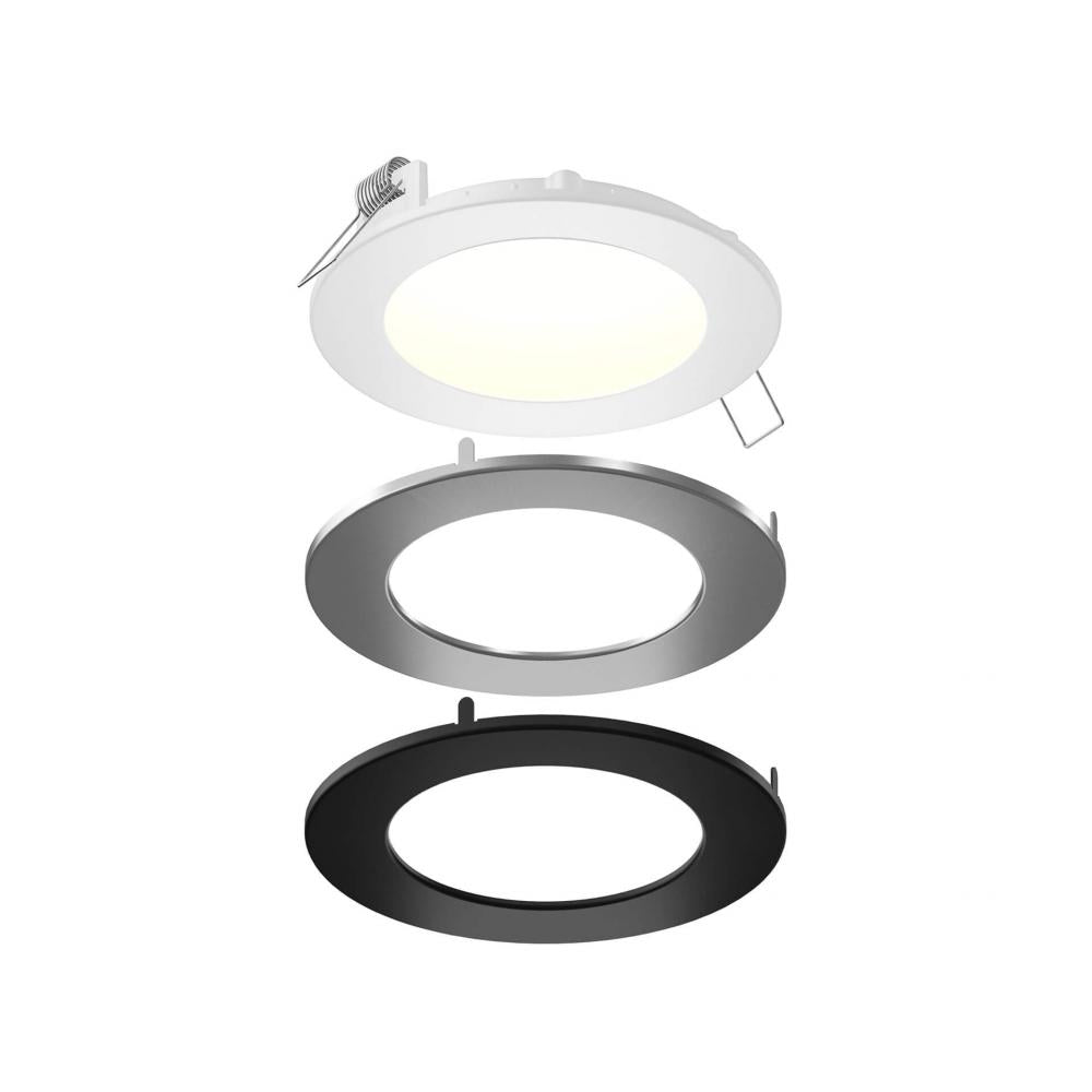 Recessed panel light with included trims - universal 120V-347V, 0-10V dimming