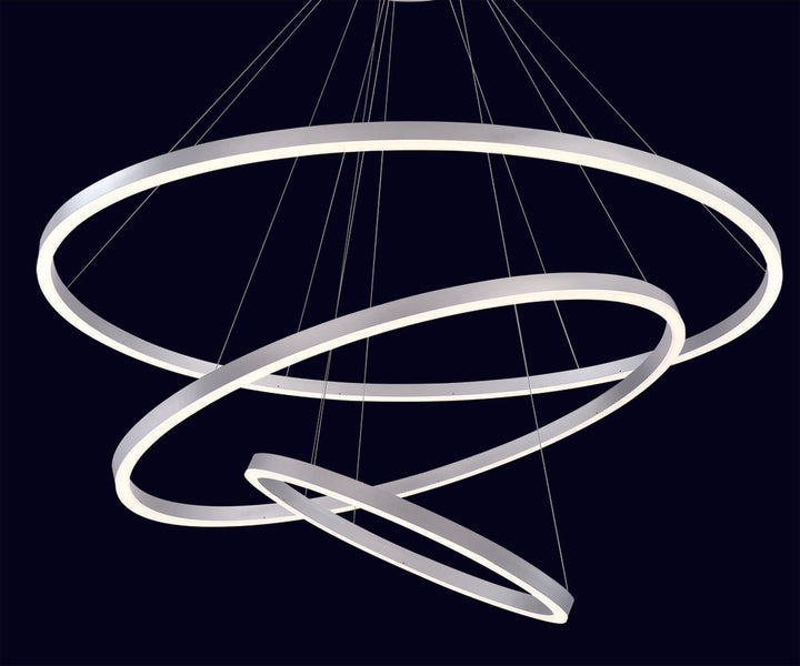 Spunto, LED Chandelr, Med, Slv