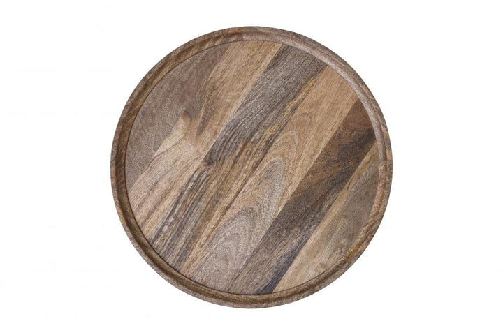 Reva Black with Natural Wood Side Table