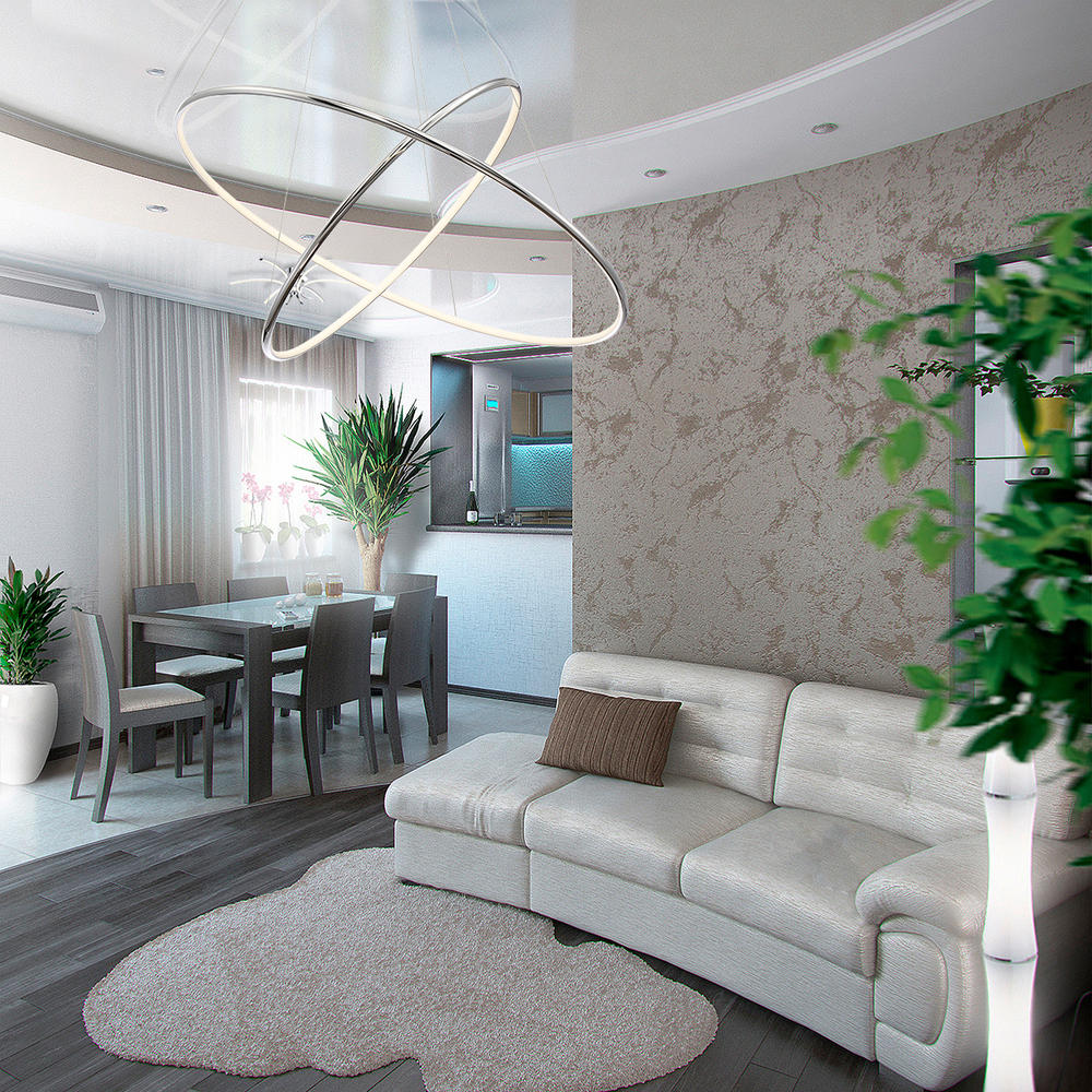 Valley, LED Pend, Lrg, Chrome