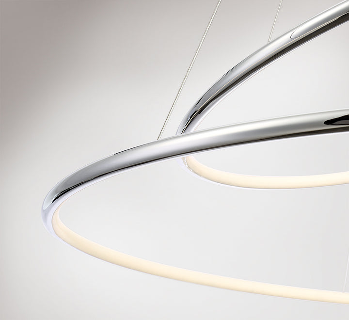 Valley, LED Pend, Lrg, Chrome