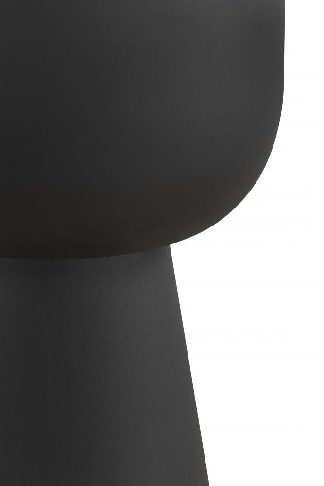 Nila Black with White Marble Finished Side Table
