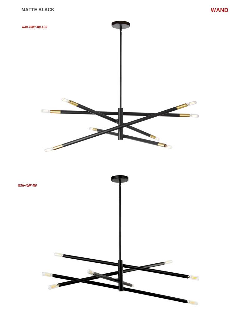 8LT Pendant, MB Finish