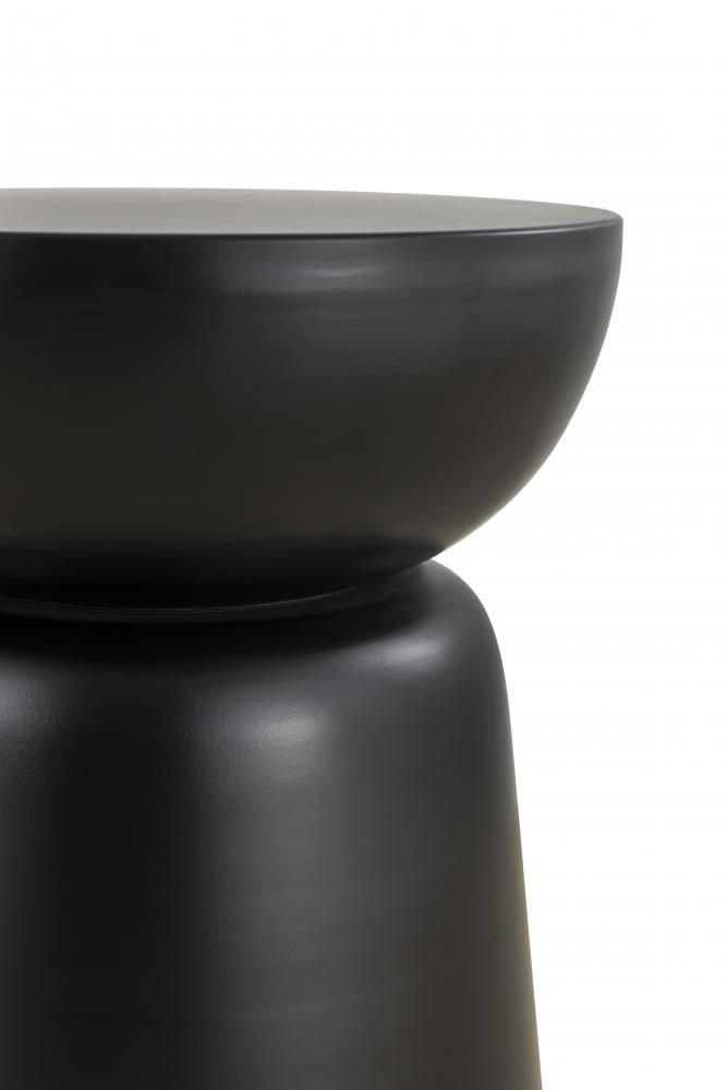 Dram Black Finished Stool