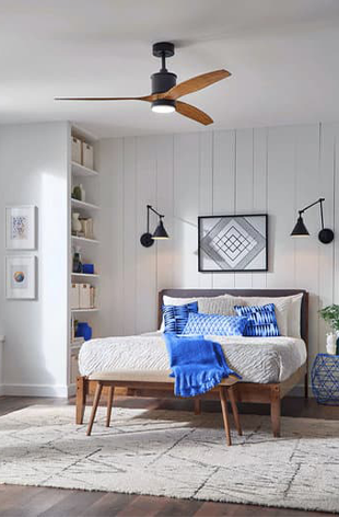 Ceiling Fan in bedroom