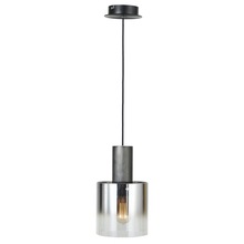 Artcraft AC11520SM - Henley 1 Light Pendant (Satin Black & Smoke Glass)