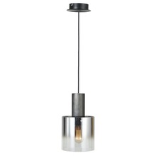 Artcraft AC11520SM - Henley 1 Light Pendant (Satin Black & Smoke Glass)