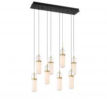 Lib & Co. CA 10225-02 - Verona, 8 Light Rectangular LED Chandelier, Matte Black