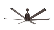 Big Ass Fans MK-I61-061906A730I06 - i6 Outdoor 72" Ceiling Fan, Universal Mount, App Pkg - Oil Rubbed Bronze, Ext Tube - 6"