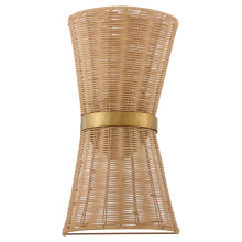Quorum 5123-47 - FAIRVIEW 2 LIGHT SCONCE - BRUSHED BRASS