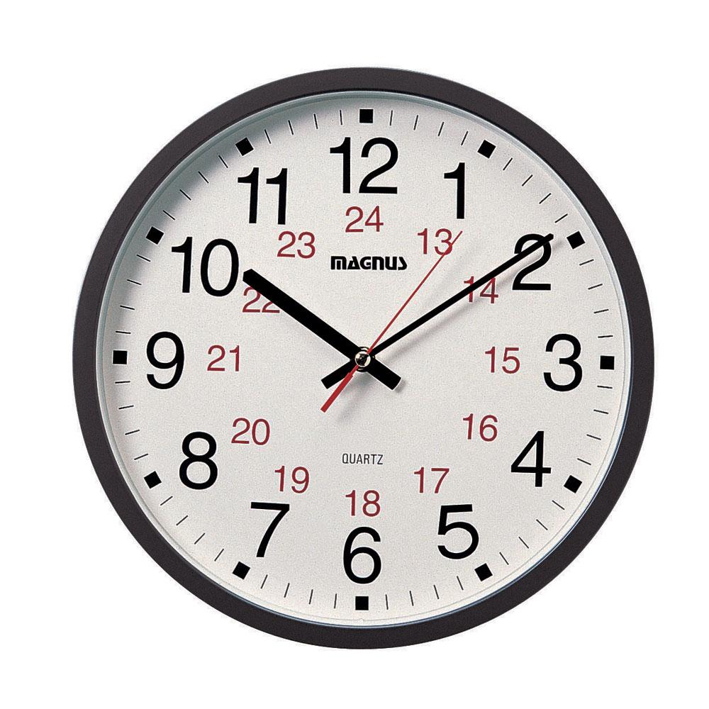 Magnus -12&#34; Office Clock 12/24