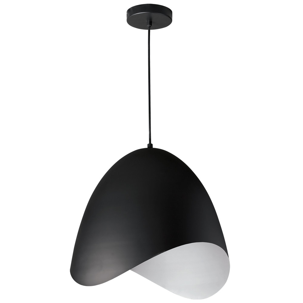 1LT Steel Pendant, Black Finish