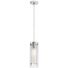 Dainolite 22152-CF-PC - Single Pendant Clear Frosted Glass