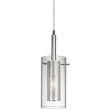 Dainolite 30961-CM-PC - 1LT Metal and Glass Pendant