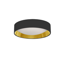 Dainolite CFLD-1114-698 - 11" Light Flush Mount Fixture Black/Gold Shade