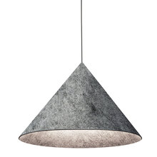 Dainolite JES-201P-MB-500 - 1LT Pendant, GRY Felt Shade