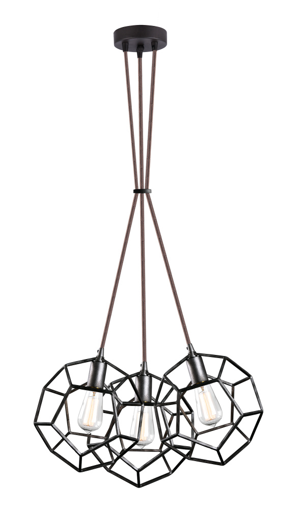 Geometry Series Rusty Black Pendant