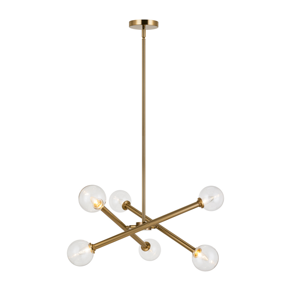 Matchstix Aged Gold Brass Pendant