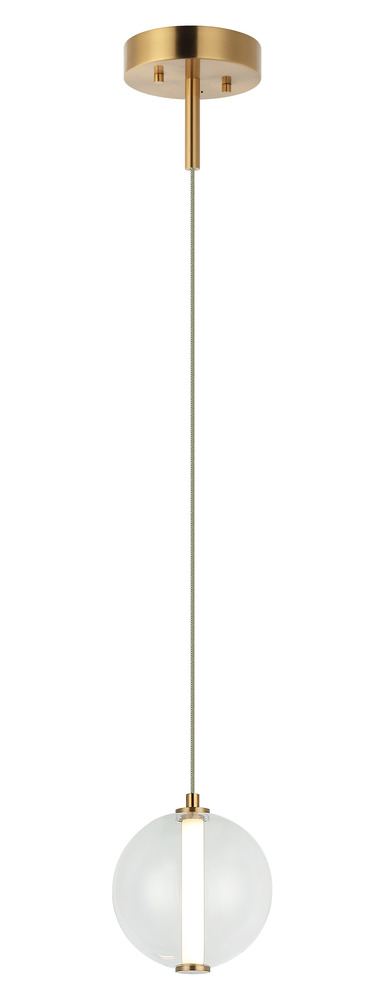 Belange Aged Gold Brass Pendant