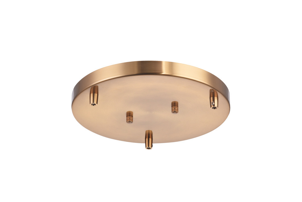 Multi Ceiling Canopy (Line Voltage) Aged Gold Brass Canopy