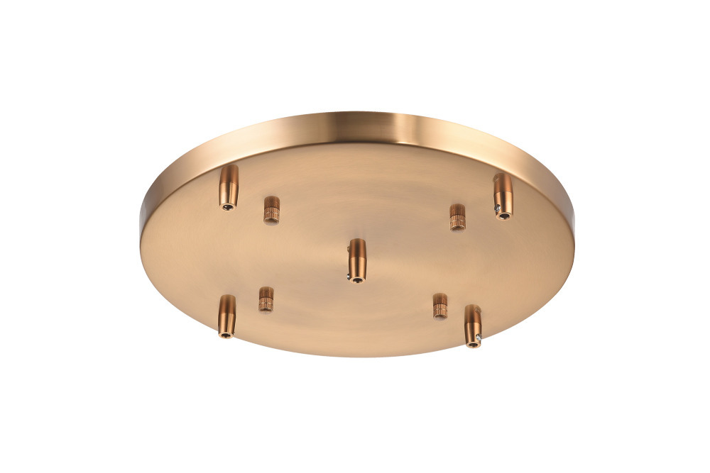 Multi Ceiling Canopy (Line Voltage) Aged Gold Brass Canopy