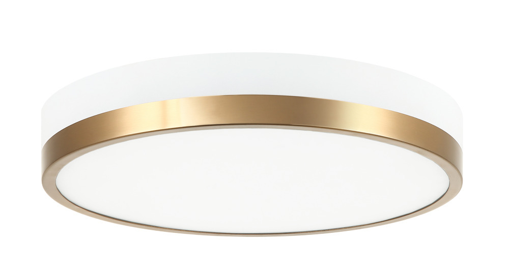 Tone White and Aged Gold Brass Ceiling Mount