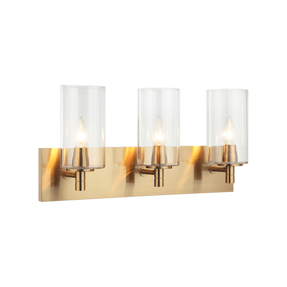 Candela Aged Gold Brass Wall Sconce