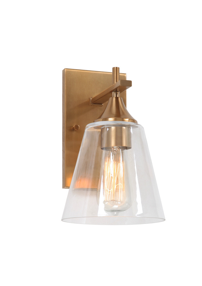 Hollis Aged Gold Brass Wall Sconce