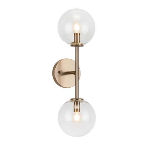 Novo Aged Gold Brass Wall Sconce