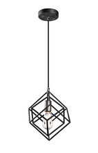 Matteo Lighting C54621RB - Geometry Series Rusty Black Pendant