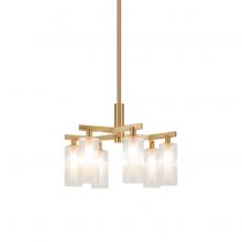 Matteo Lighting C60806AG - Kristof Aged Gold Brass Chandelier