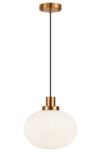 Matteo Lighting C61003AGOP - Charismo Aged Gold Brass Pendant
