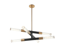 Matteo Lighting C61206MBAG - Tubo Aged Gold Brass Pendant