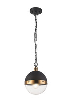 Matteo Lighting C61801AGCL - Torino Aged Gold Brass Pendant