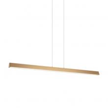 Matteo Lighting C64945AG - isosceles Aged Gold Brass Chandelier