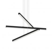 Matteo Lighting C80843MB - Presley Matte Black Chandelier