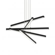 Matteo Lighting C80845MB - Presley Matte Black Chandelier