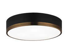 Matteo Lighting M14303BKAG - Trydor Black, Aged Gold Brass Ceiling Mount