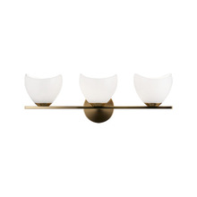Matteo Lighting S04203AGOP - Uptowne Aged Gold Brass Vanity